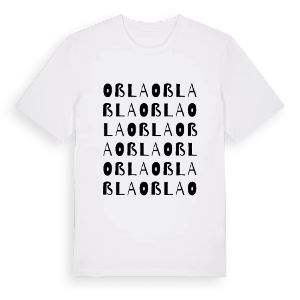 Oßla ordlek t-shirt – ekologisk bomull t-shirt från Pinshirt