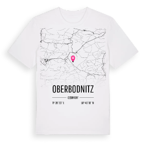 Oberbodnitz karta t-shirt – ekologisk bomull t-shirt från Pinshirt