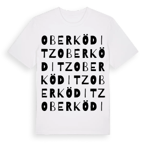 Oberköditz ordlek t-shirt – ekologisk bomull t-shirt från Pinshirt