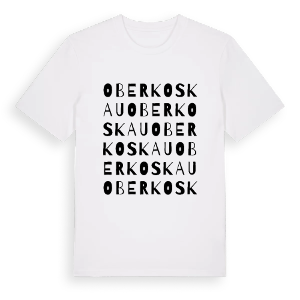 Oberkoskau ordlek t-shirt – ekologisk bomull t-shirt från Pinshirt