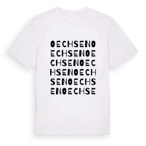 Oechsen ordlek t-shirt – ekologisk bomull t-shirt från Pinshirt