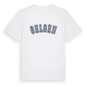 Oelsen college t-shirt – ekologisk bomull t-shirt från Pinshirt