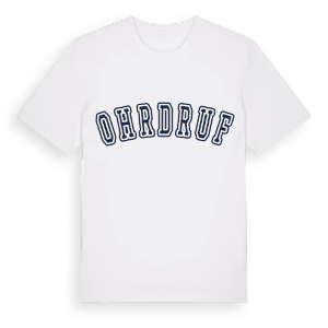 Ohrdruf college t-shirt – ekologisk bomull t-shirt från Pinshirt