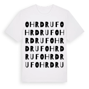 Ohrdruf ordlek t-shirt – ekologisk bomull t-shirt från Pinshirt