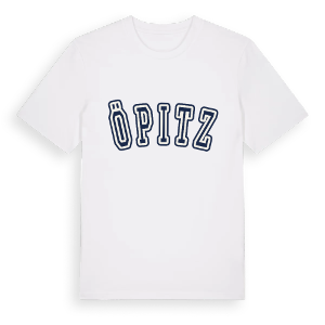 Öpitz college t-shirt – ekologisk bomull t-shirt från Pinshirt