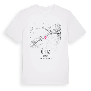 Öpitz karta t-shirt – ekologisk bomull t-shirt från Pinshirt