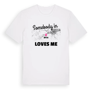 Någon i Öpitz älskar mig t-shirt – ekologisk bomull t-shirt från Pinshirt