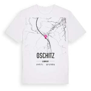 Oschitz karta t-shirt – ekologisk bomull t-shirt från Pinshirt