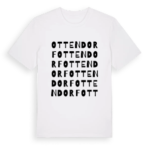 Ottendorf ordlek t-shirt – ekologisk bomull t-shirt från Pinshirt
