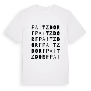 Paitzdorf ordlek t-shirt – ekologisk bomull t-shirt från Pinshirt