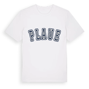 Plaue college t-shirt – ekologisk bomull t-shirt från Pinshirt