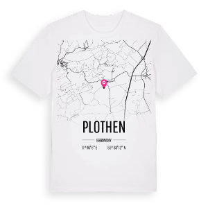 Plothen karta t-shirt – ekologisk bomull t-shirt från Pinshirt