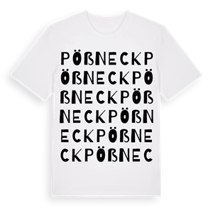 Pößneck ordlek t-shirt – ekologisk bomull t-shirt från Pinshirt