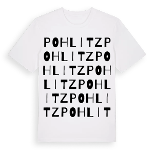 Pohlitz ordlek t-shirt – ekologisk bomull t-shirt från Pinshirt