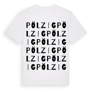 Pölzig ordlek t-shirt – ekologisk bomull t-shirt från Pinshirt