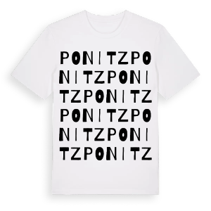 Ponitz ordlek t-shirt – ekologisk bomull t-shirt från Pinshirt