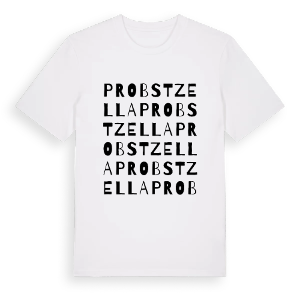 Probstzella ordlek t-shirt – ekologisk bomull t-shirt från Pinshirt