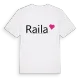 Raila hjärta t-shirt