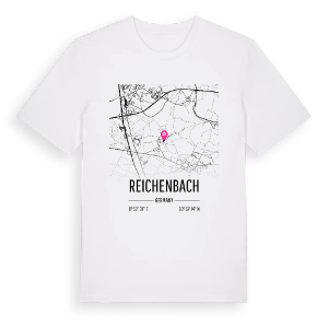 Reichenbach karta t-shirt – ekologisk bomull t-shirt från Pinshirt