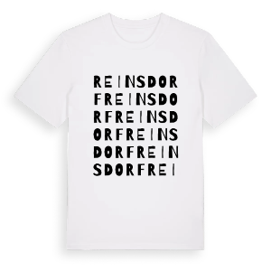 Reinsdorf ordlek t-shirt – ekologisk bomull t-shirt från Pinshirt