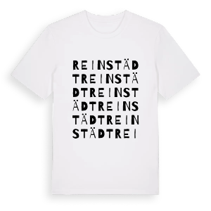 Reinstädt ordlek t-shirt – ekologisk bomull t-shirt från Pinshirt