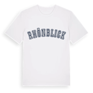 Rhönblick college t-shirt – ekologisk bomull t-shirt från Pinshirt