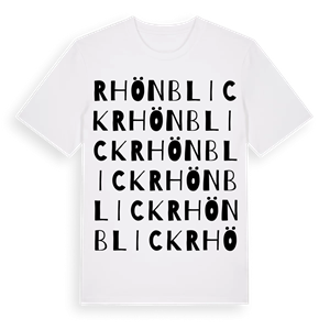 Rhönblick ordlek t-shirt – ekologisk bomull t-shirt från Pinshirt