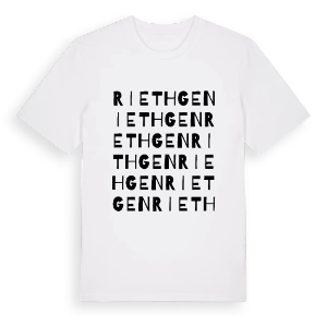 Riethgen ordlek t-shirt – ekologisk bomull t-shirt från Pinshirt