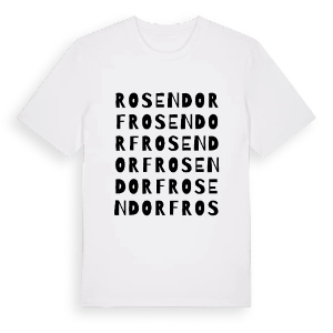 Rosendorf ordlek t-shirt – ekologisk bomull t-shirt från Pinshirt