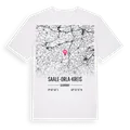 Saale-Orla-Kreis karta t-shirt