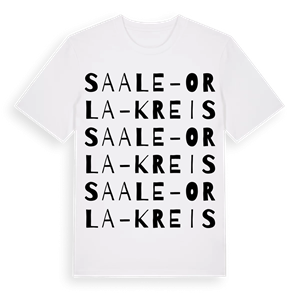 Saale-Orla-Kreis ordlek t-shirt – ekologisk bomull t-shirt från Pinshirt