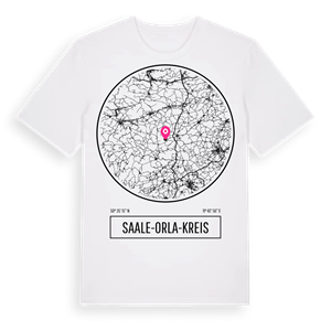 Saale-Orla-Kreis t-shirt – ekologisk bomull t-shirt från Pinshirt