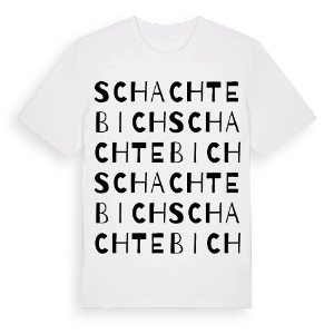 Schachtebich ordlek t-shirt – ekologisk bomull t-shirt från Pinshirt