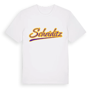 Scheiditz baseball t-shirt – ekologisk bomull t-shirt från Pinshirt