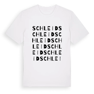 Schleid ordlek t-shirt – ekologisk bomull t-shirt från Pinshirt