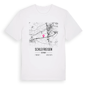 Schleifreisen karta t-shirt – ekologisk bomull t-shirt från Pinshirt