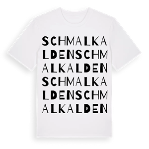 Schmalkalden ordlek t-shirt – ekologisk bomull t-shirt från Pinshirt