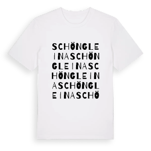 Schöngleina ordlek t-shirt – ekologisk bomull t-shirt från Pinshirt
