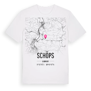 Schöps karta t-shirt – ekologisk bomull t-shirt från Pinshirt