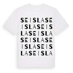 Seisla ordlek t-shirt – ekologisk bomull t-shirt från Pinshirt