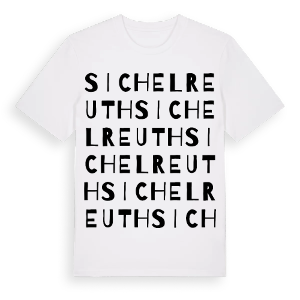 Sichelreuth ordlek t-shirt – ekologisk bomull t-shirt från Pinshirt