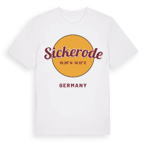 Sickerode cirkel t-shirt – ekologisk bomull t-shirt från Pinshirt