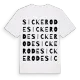 Sickerode ordlek t-shirt