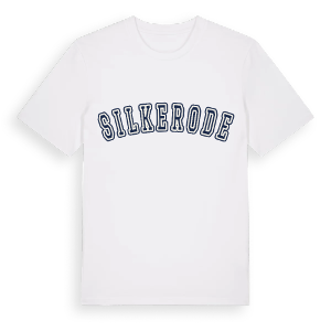 Silkerode college t-shirt – ekologisk bomull t-shirt från Pinshirt
