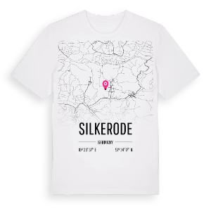 Silkerode karta t-shirt – ekologisk bomull t-shirt från Pinshirt