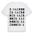 Silkerode ordlek t-shirt