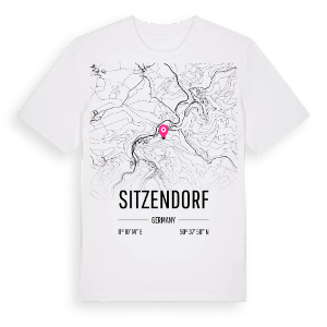 Sitzendorf karta t-shirt – ekologisk bomull t-shirt från Pinshirt