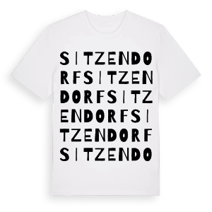 Sitzendorf ordlek t-shirt – ekologisk bomull t-shirt från Pinshirt