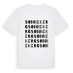 Sonneberg ordlek t-shirt – ekologisk bomull t-shirt från Pinshirt