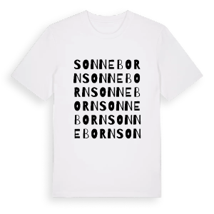 Sonneborn ordlek t-shirt – ekologisk bomull t-shirt från Pinshirt